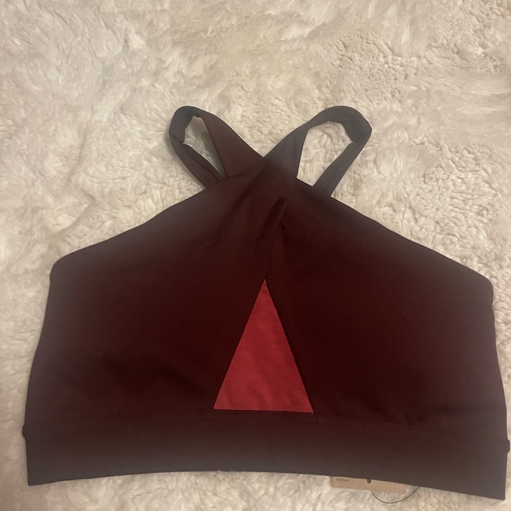 Nike burgundy sports top size L